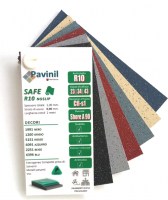 Pavinil Safe R10 | Pavimenti Antiscivolo per Interni - Mazzetta Colori